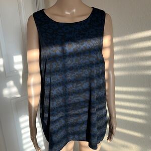 Banana Republic Navy Leopard Print Tank Top
